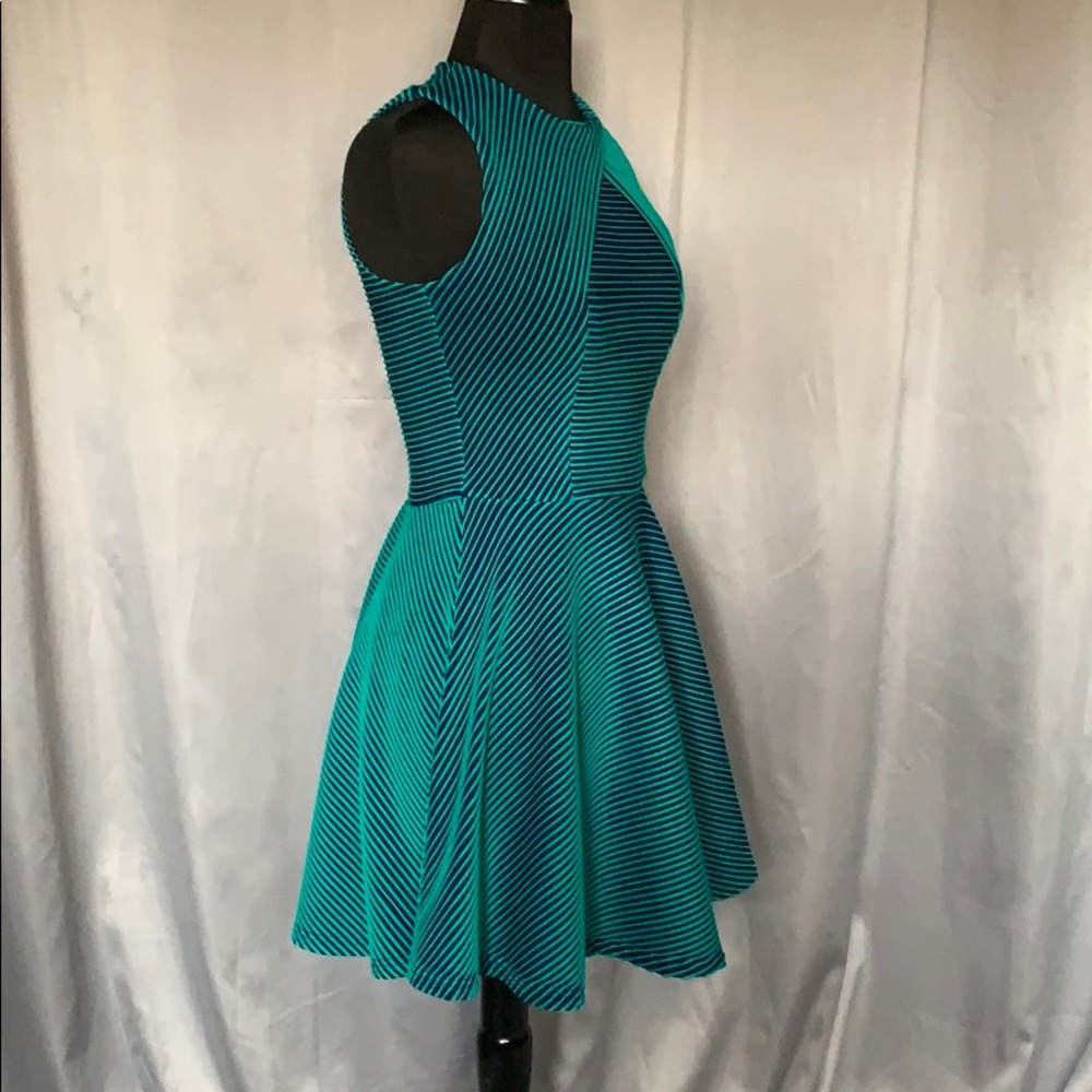 Opening Ceremony Mermaid Green Striped Dress Sz 4 - Picture 2 of 8